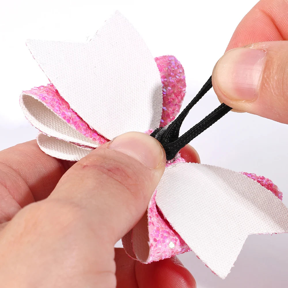 Glitter Bow Straw Cap for Tumbler,Pink Bow Decor