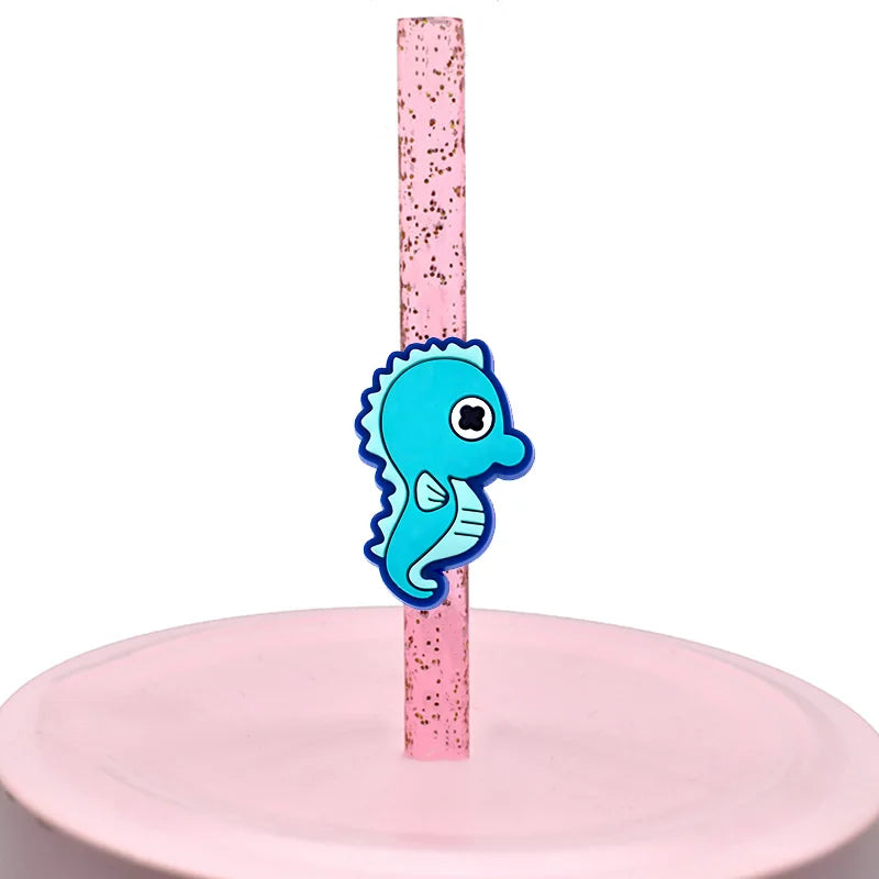 1pc Food Cookie Straw Topper - PVC, Silicone, Snack Charms