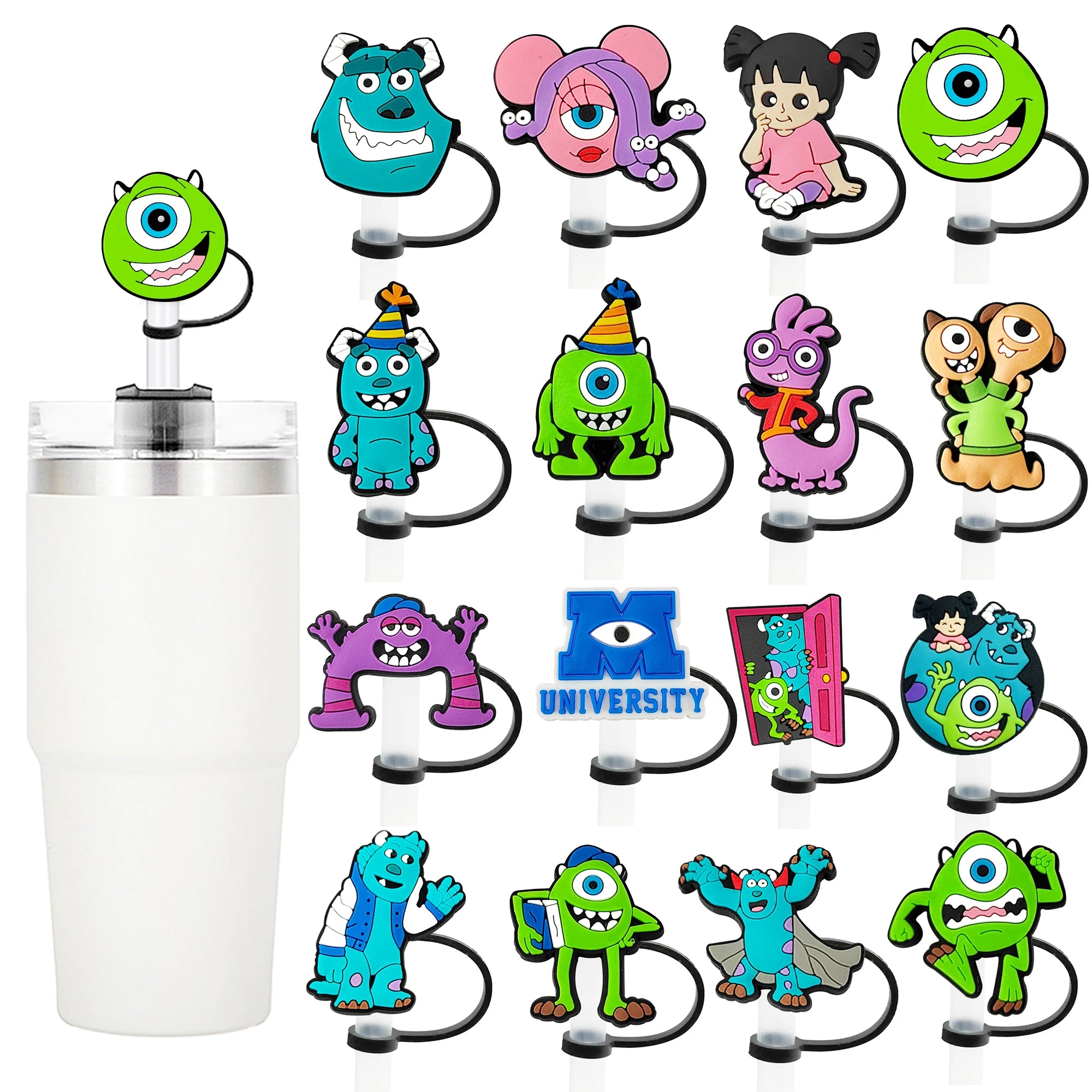 MINISO Monsters U Straw Cover - 10MM Silicone Plug