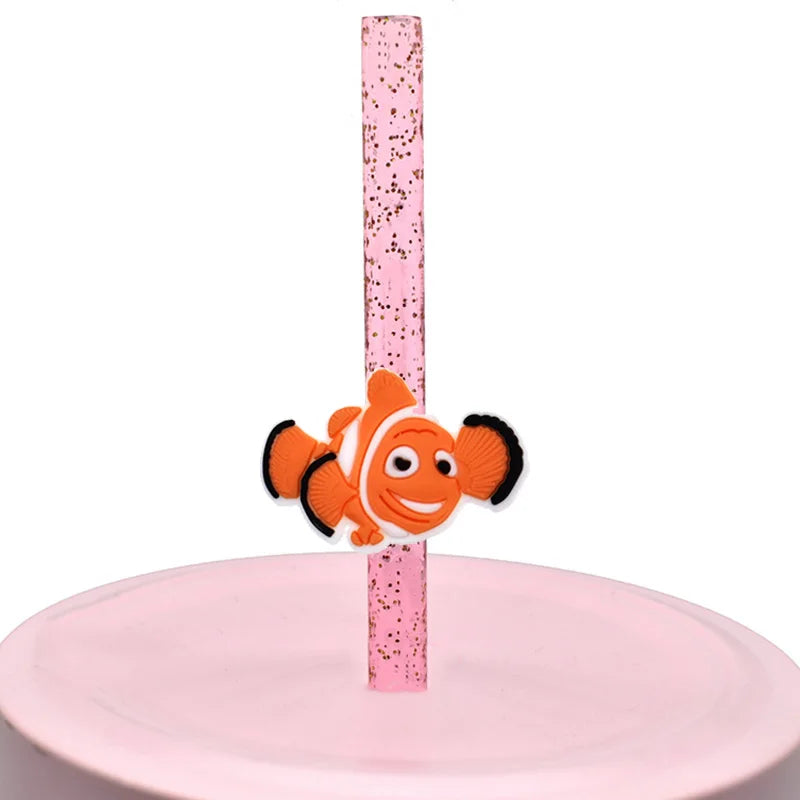 1pc Food Cookie Straw Topper - PVC, Silicone, Snack Charms