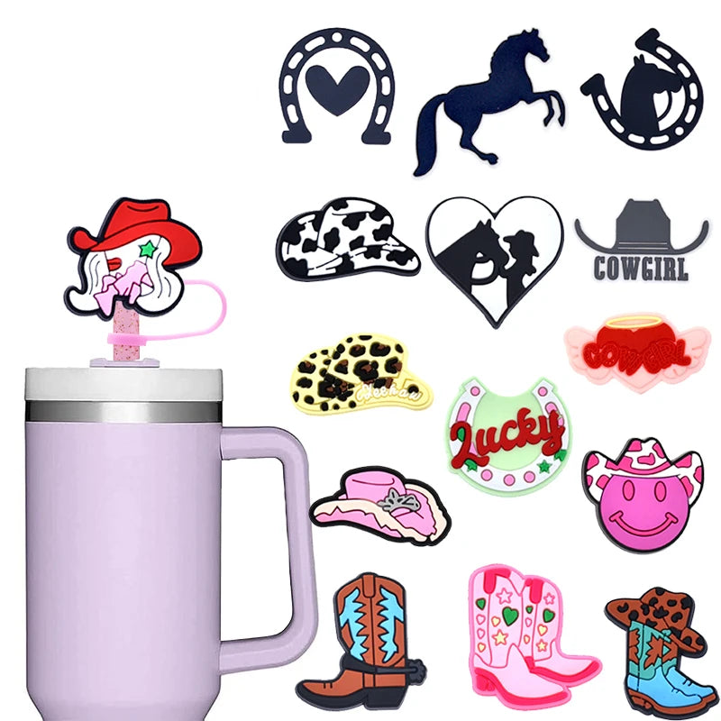 Cowgirl Charm Straw Topper - PVC Horse Hat