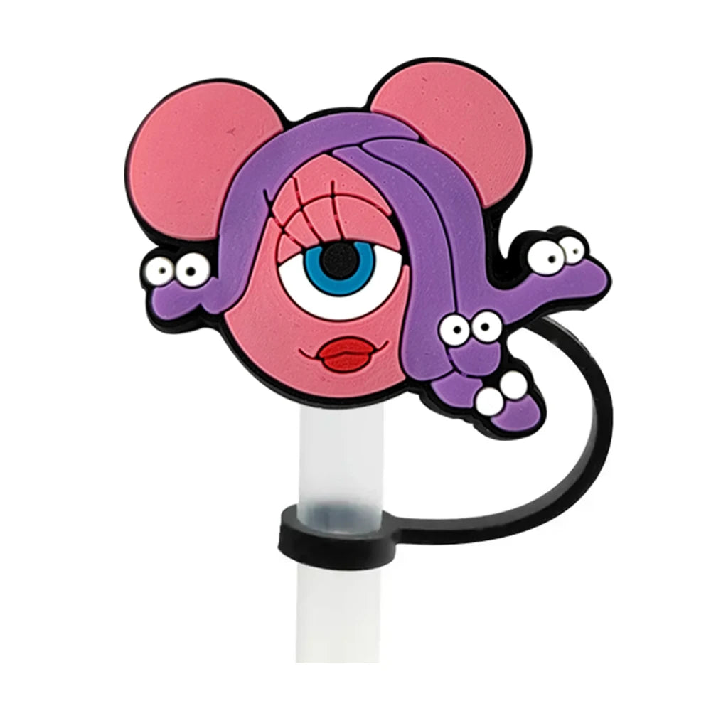 MINISO Monsters U Straw Cover - 10MM Silicone Plug