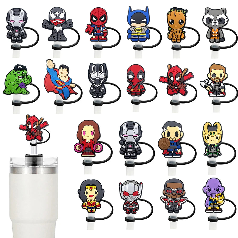 Marvel Avengers Straw Cover - Reusable Hero Cap