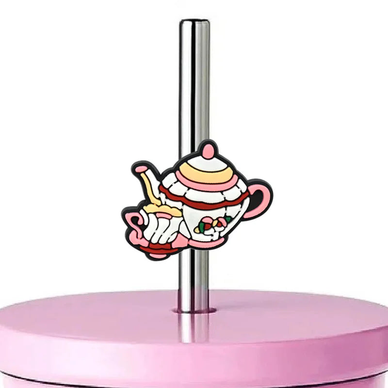 Girls' Custom PVC Straw Topper Charm