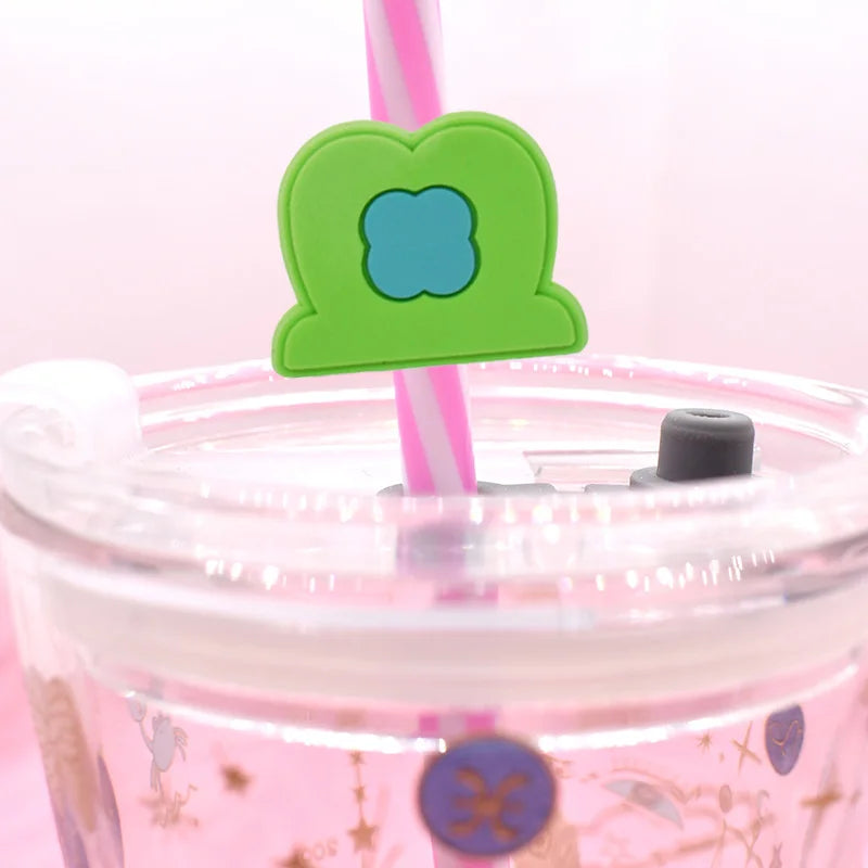 Lucky Green Silicone Straw Topper Charm