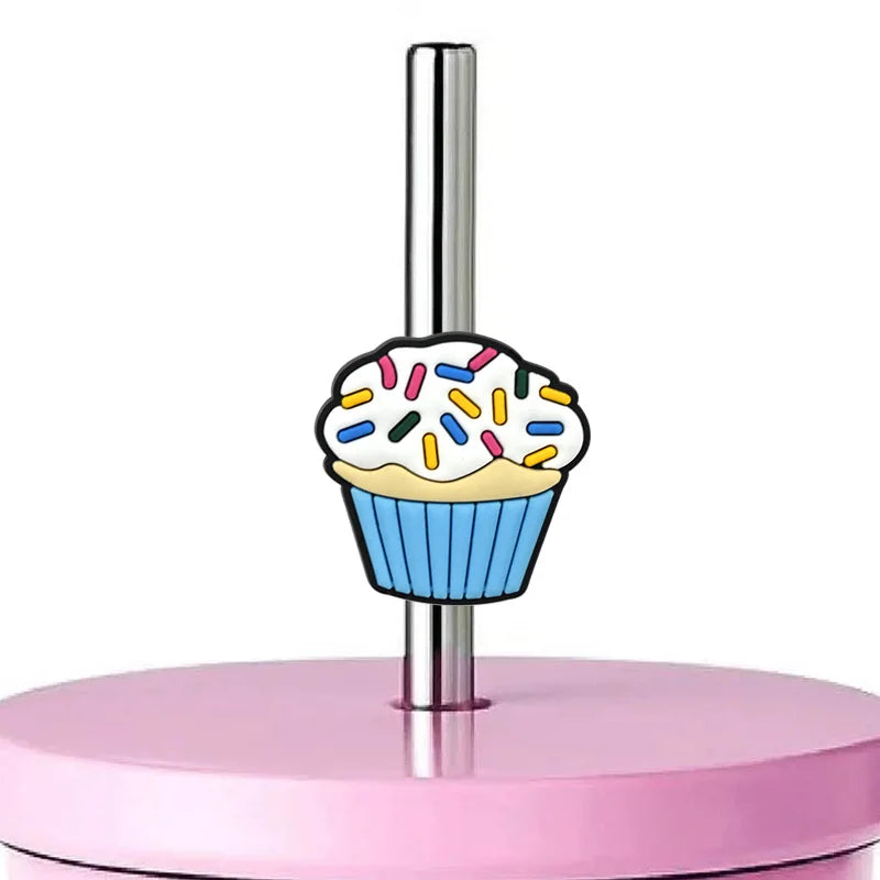 Girls' Custom PVC Straw Topper Charm