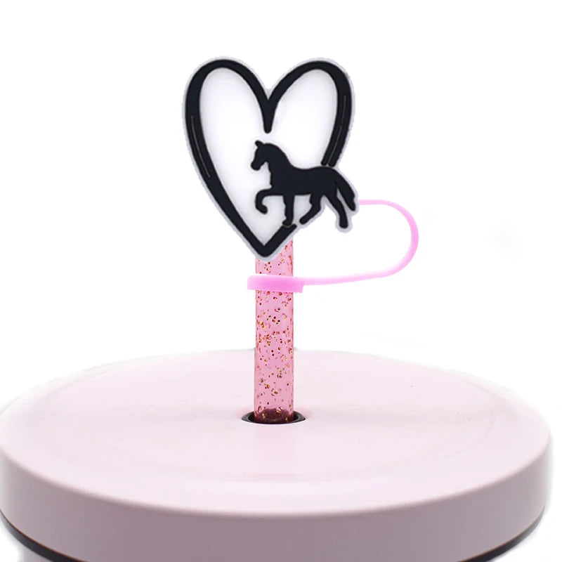 Cowgirl Charm Straw Topper - PVC Horse Hat