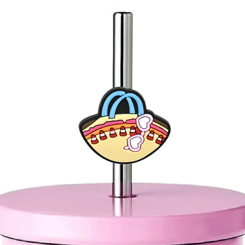 Girls' Custom PVC Straw Topper Charm